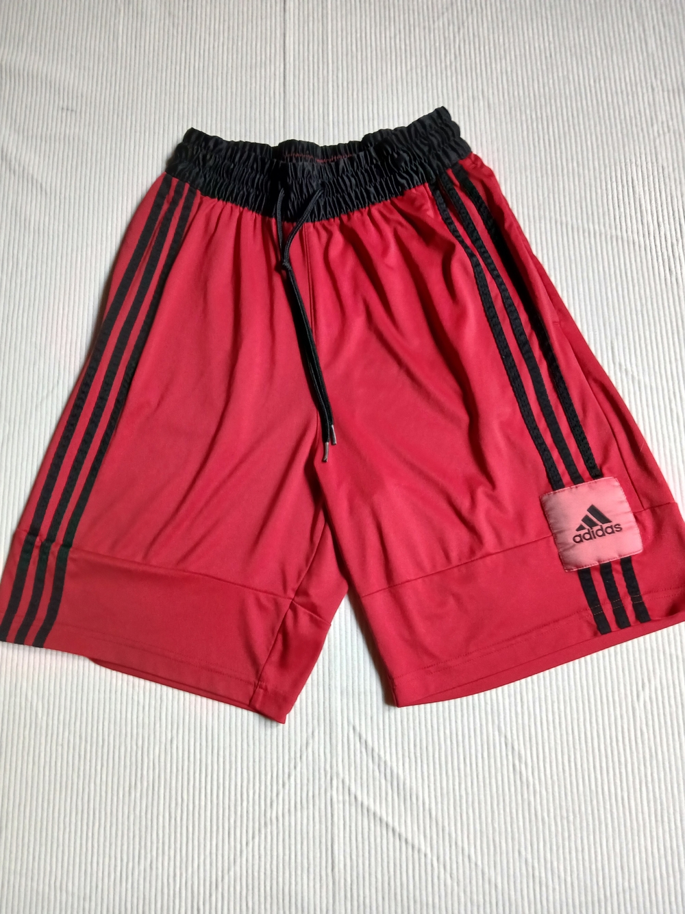adidas Red and Black Athletic Men's Shorts